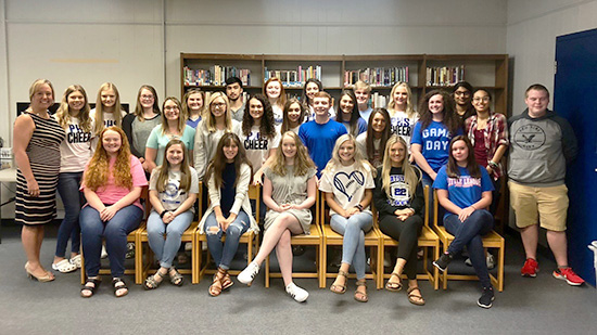 Big Sandy Community and Technical College faculty member Natasha Lafferty is pictured with students from Paintsville High School who are being trained as Certified Nurse Aides.