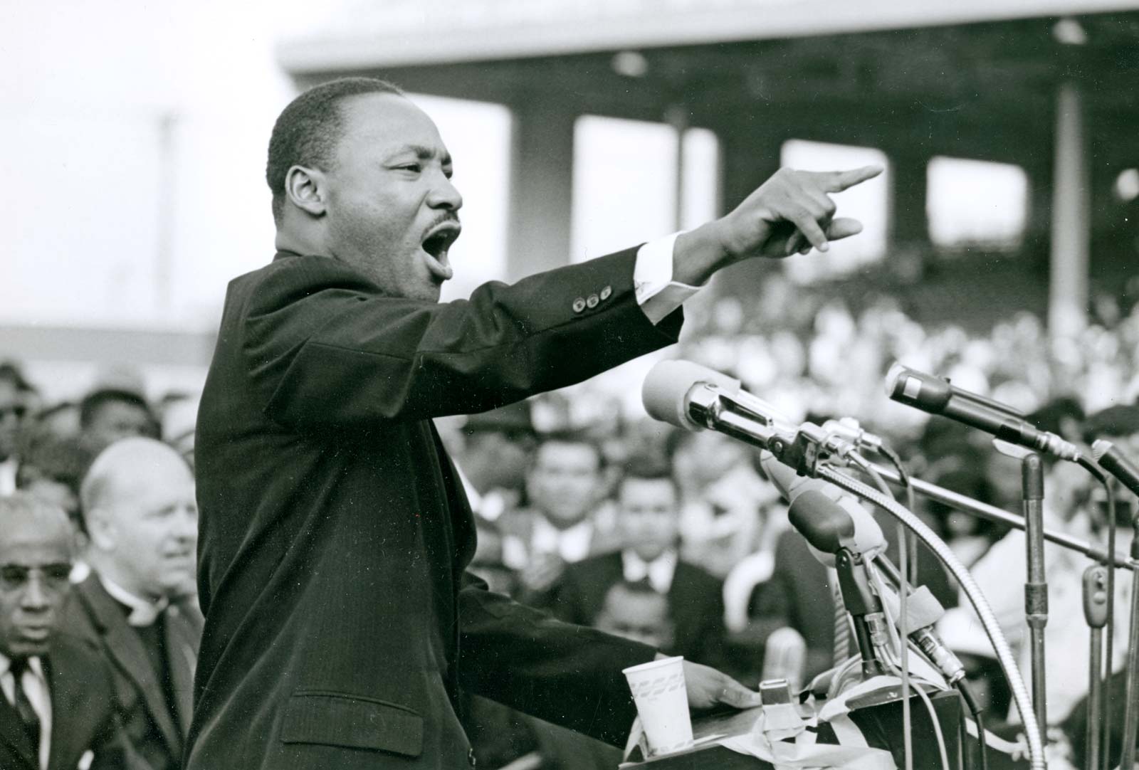 Martin Luther King Giving a Speech